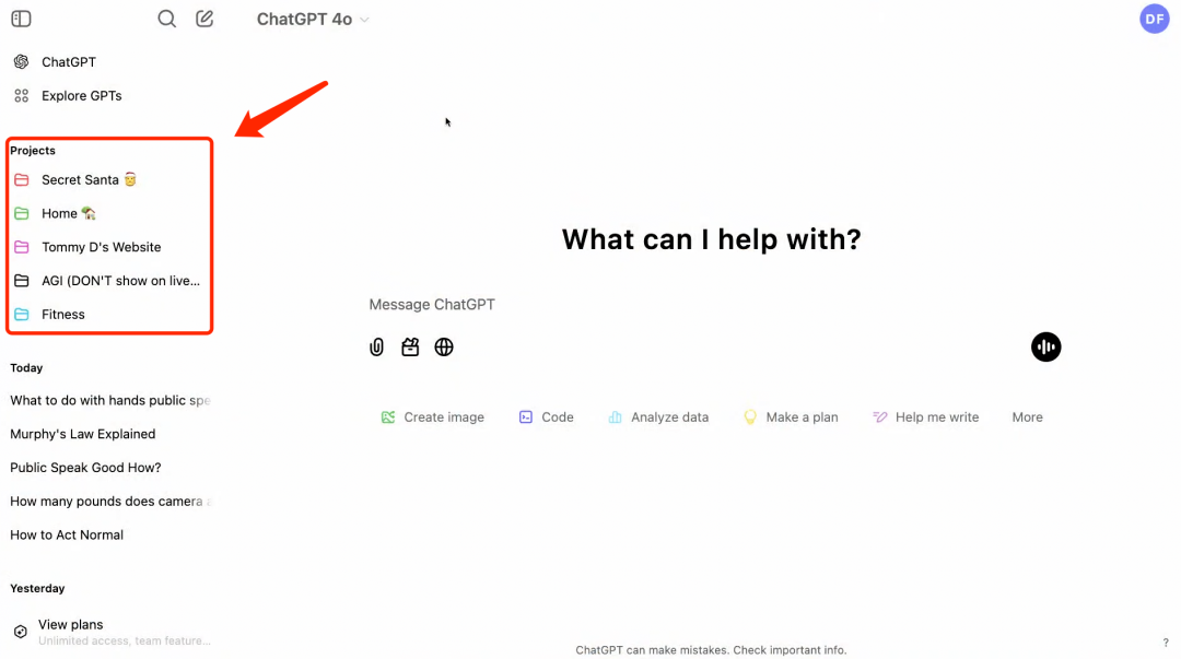 OpenAI直播发布第7天：ChatGPT推出Projects，本周最强功能！