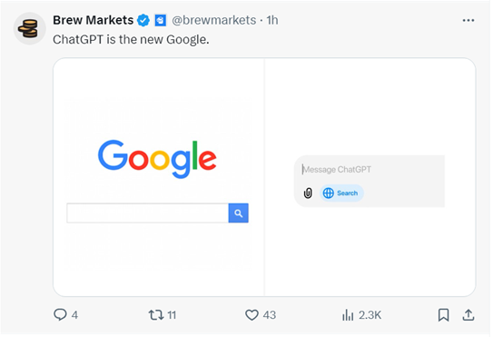 突发!OpenAI正式发布ChatGPT网络搜索,彻底颠覆谷歌!