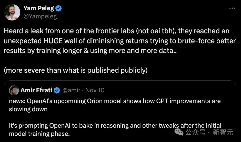 Scaling Law撞墙，AI圈炸锅了！OpenAI旗舰Orion被曝遭遇瓶颈，大改技术路线