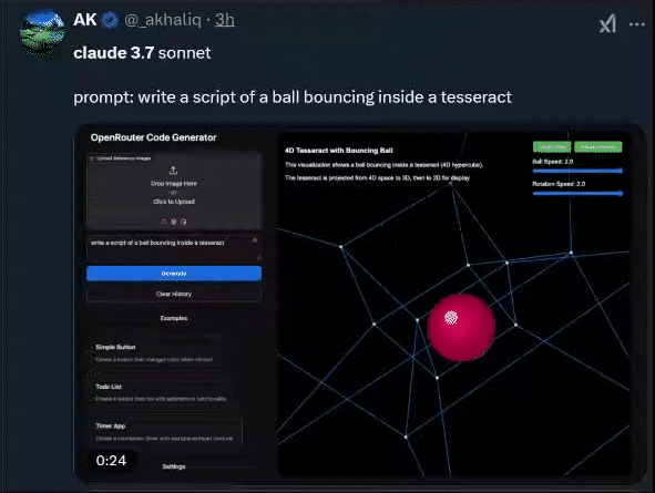 实测Claude 3.7：3200行代码一口气输出，物理规律手拿把掐，弱智吧已失守