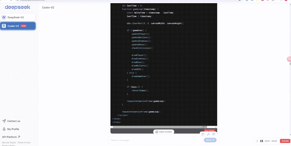 DeepSeek Coder 支持代码在线执行