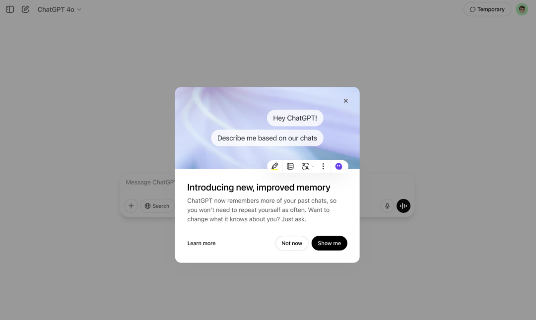 Sam睡不着，拉着大家一起陪他看ChatGPT增强记忆力