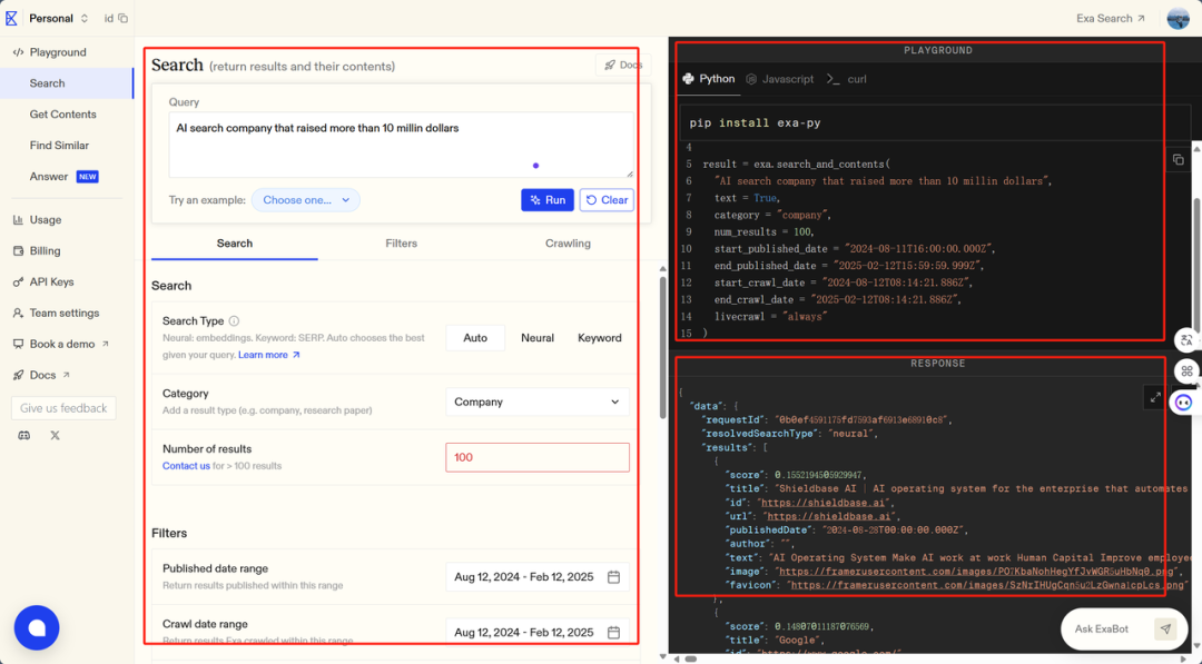Exa:给 AI Agent 的 “Bing API”