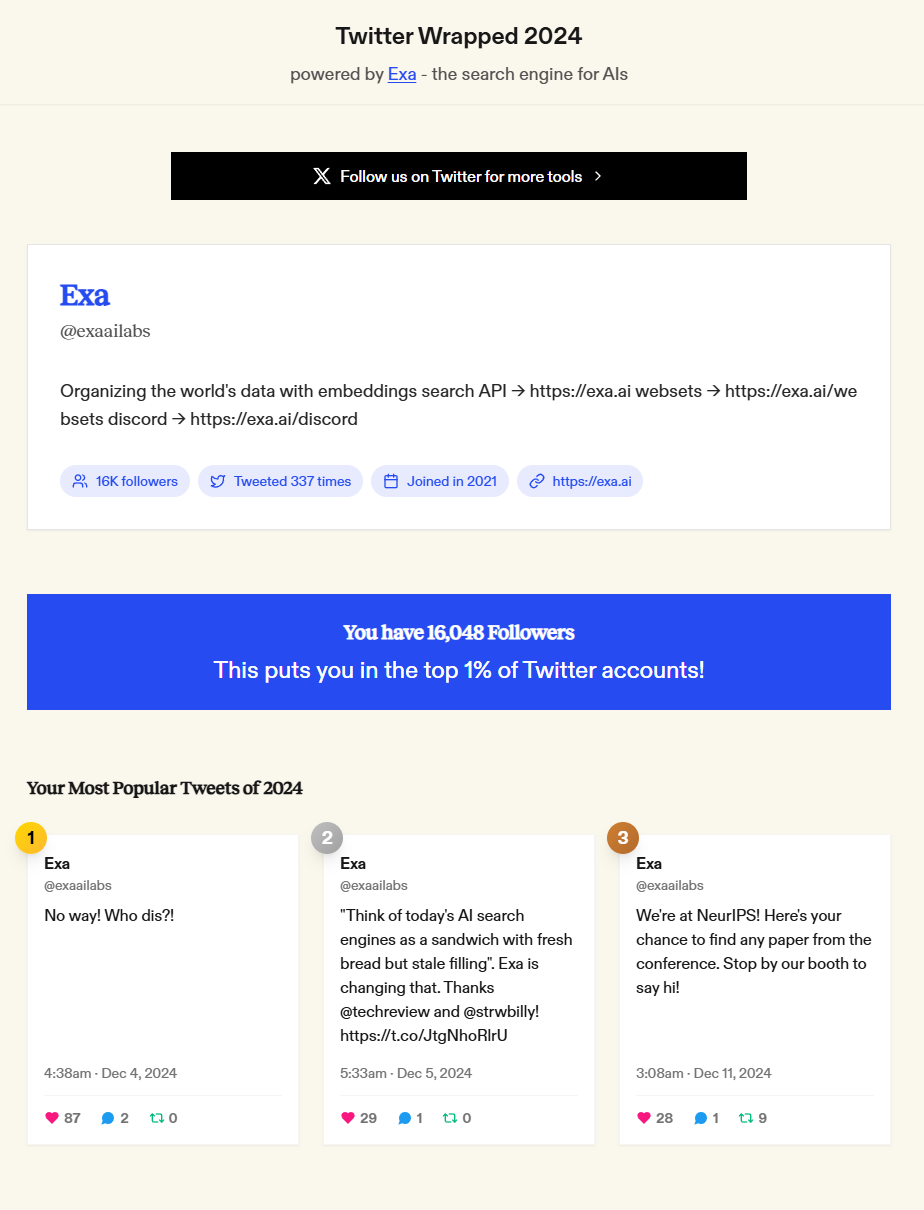 Exa:给 AI Agent 的 “Bing API”