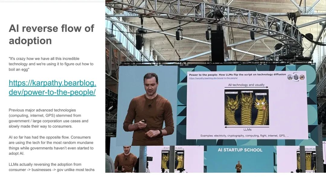 YC AI 创业营第一天，Andrej Karpathy 的演讲刷屏了