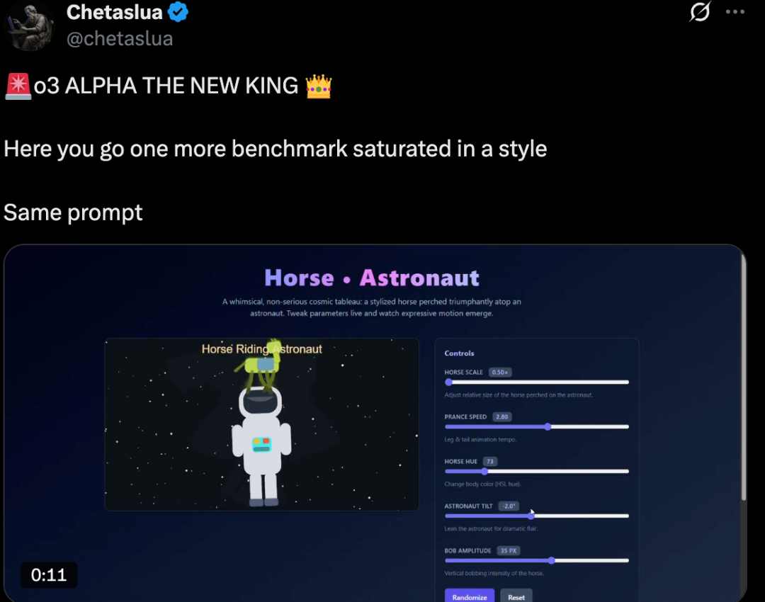 一夜之间OpenAI神秘模型“o3-alpha”刷爆时间线：远胜 Claude Sonnet