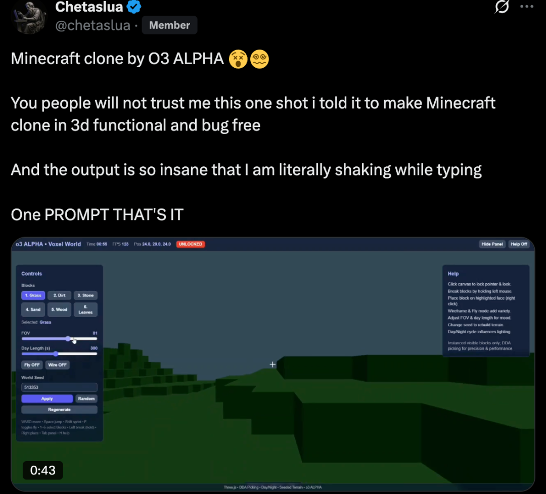 一夜之间OpenAI神秘模型“o3-alpha”刷爆时间线：远胜 Claude Sonnet